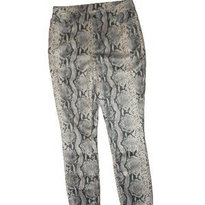 NWOT Suede like snakeskin animal pattern pants, size medium